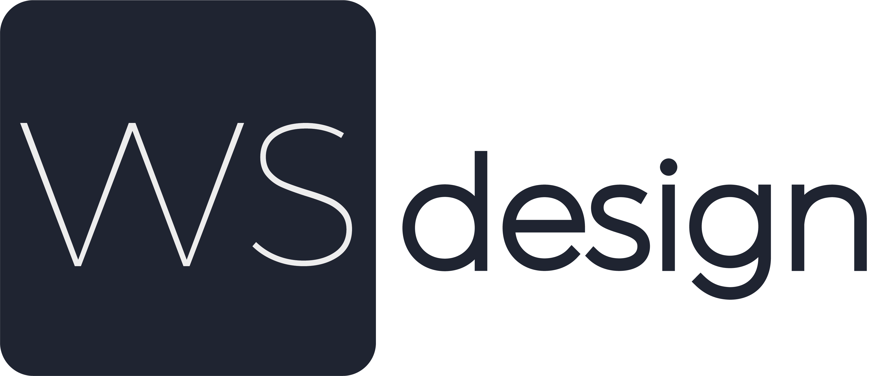 WS design logo